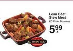 Price Chopper Lean beef stew meat offer
