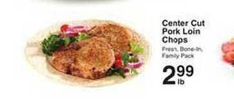 Price Chopper Center cut pork loin chops offer