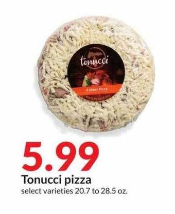 Hy-Vee Tonucci pizza offer