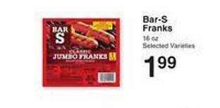 Price Chopper Bar s franks offer