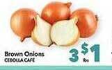 Vallarta Supermarkets Brown onions offer