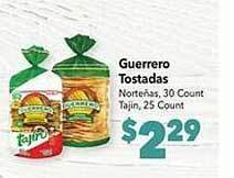 Vallarta Supermarkets Guerrero tostadas offer