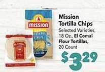 Vallarta Supermarkets Mission tortilla chips offer