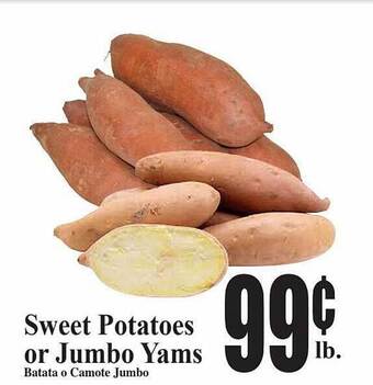 Baja Ranch Sweet potatoes or jumbo yams offer