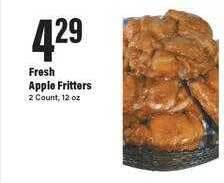 Big Y Fresh apple fritters offer
