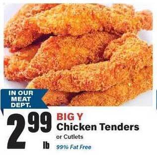 Big Y Chicken tenders offer
