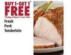 Big Y Fresh pork tenderloin offer