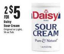 Big Y Daisy sour cream offer