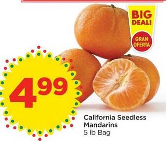 Food 4 Less California seedless mandarins offer