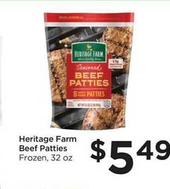 Food 4 Less Heritage farm beef patties offer