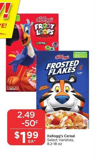 Food 4 Less Kellogg's cereal offer