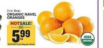 Food Lion Organic navel oranges offer