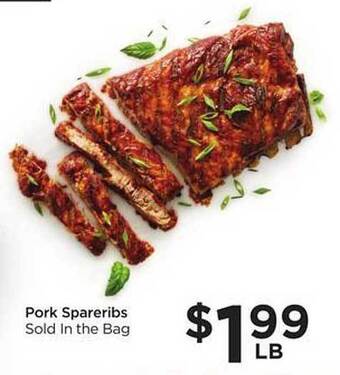 Food 4 Less Pork spareribs offer