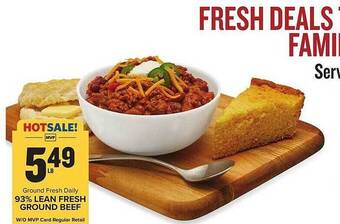 Food Lion 93% lean fresh ground beef offer