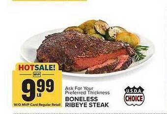 Food Lion Boneless ribeye steak offer