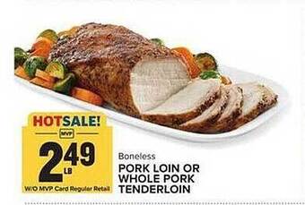 Food Lion Pork loin or whole pork tenderloin offer