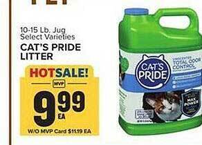 Food Lion Cat's pride litter offer