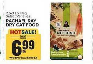 Food Lion Rachael ray dry cat food offer