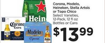 Food 4 Less Corona, modelo, heineken, stella artois or topo chico offer