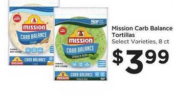 Food 4 Less Mission carb balance tortillas offer