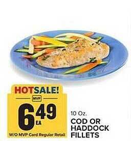 Food Lion Cod or haddock fillets offer