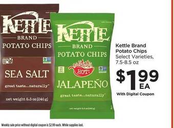 Food 4 Less Kettle brand potato chips offer
