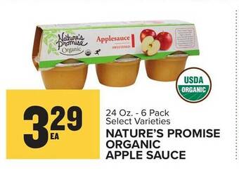 Food Lion Nature's promise organic apple sauce offer