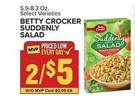 Food Lion Betty crocker suddenly salad offer