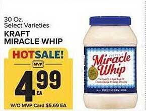 Food Lion Kraft miracle whip offer