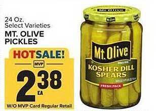 Food Lion Mt. olive pickles offer