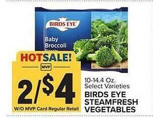 Food Lion Birds eye steamfresh vegetables offer