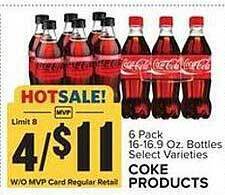 Food Lion Coke products offer