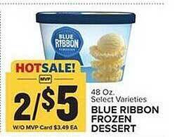 Food Lion Blue ribbon frozen dessert offer