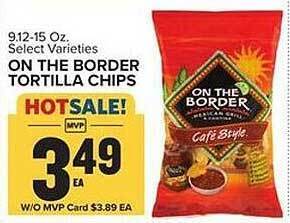 Food Lion On the border tortilla chips offer