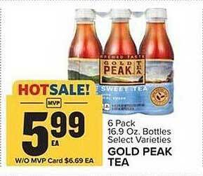 Food Lion Gold peak tea offer