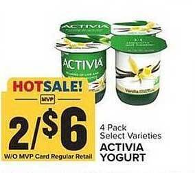 Food Lion Activia yogurt offer