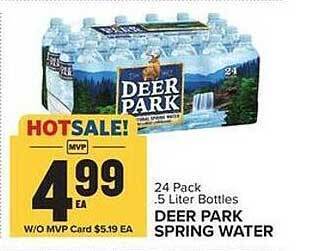 Food Lion Deer park spring water offer