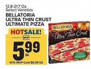 Food Lion Bellatoria ultra thin crust ultimate pizza offer