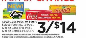 Foods Co Coca-cola, pepsi or squirt offer