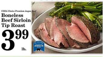 Harvest Foods Boneless beef sirloin tip roast offer