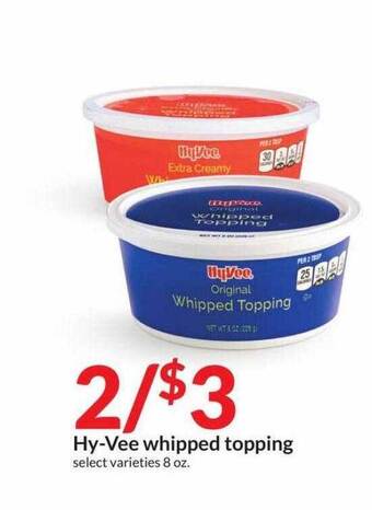Hy-Vee Hy-vee whipped topping offer