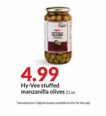 Hy-Vee Hy-vee stuffed manzanilla olives offer