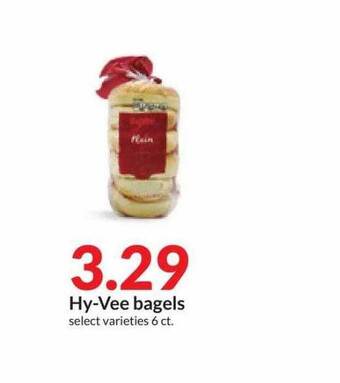 Hy-Vee Hy-vee bagels offer