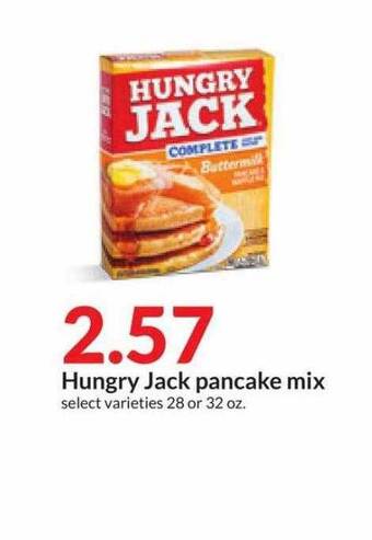 Hy-Vee Hungry jack pancake mix offer