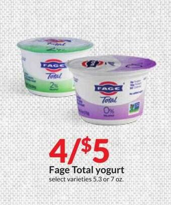 Hy-Vee Fage total yogurt offer