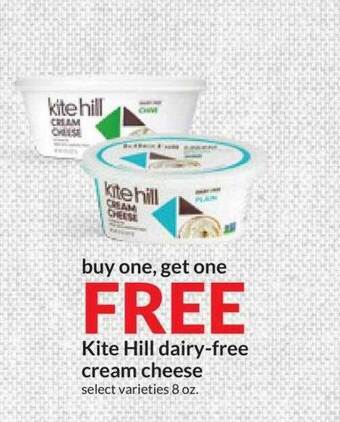 Hy-Vee Kite hill dairy-free cream cheese offer