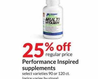 Hy-Vee Performance inspired supplements offer