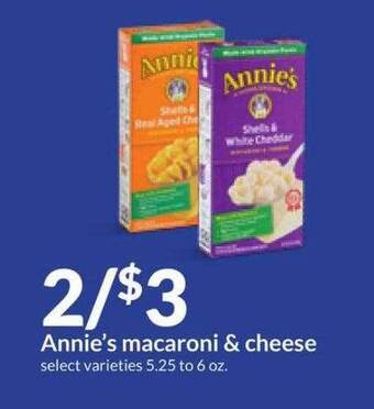 Hy-Vee Annie's macaroni & cheese offer