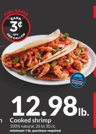 Hy-Vee Cooked shrimp offer