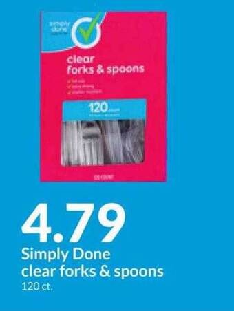 Hy-Vee Simply done clear forks & spoons offer